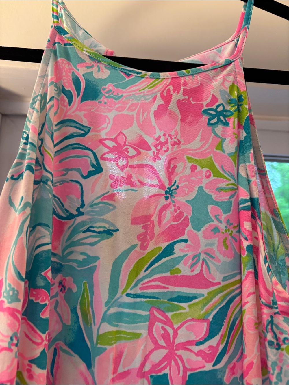 Lilly Pulitzer Pink and Green Strapless Floral summertime 👗 dress - Picture 3 of 8